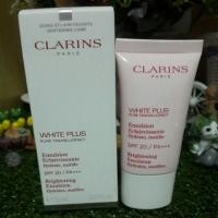 ราคา Clarins White Plus SPF20/PA+++ Brightening Emulsion hydrates&matifies คลาแรงส์ ไบร์ทเทนนิ่ง อีมัลชั่น ผิวแมตต์ฉ่ำน้ำ (854086507)