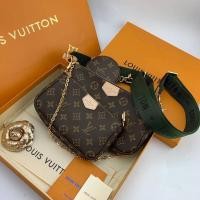 ราคา พร้อมส่ง กระเป๋าสะพายข้าง lv multi pochette accessories งาน ori (3289068929)