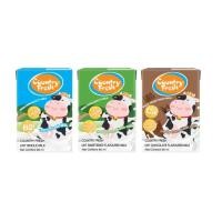 ราคา COUNTRY FRESH UHT MILK คันทรีเฟรชนมยูเอชที 90 มล. แพ็ค 4 กล่อง รสจืด (เลือกรสชาติ) (13654940284)