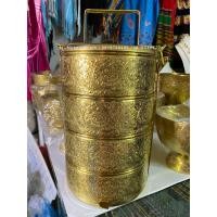 ราคา ปิ่นโตทองเหลืองแท้4ชั้น (16094500806)