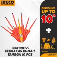 ราคา INGCO HKTV01S101 ชุดเครื่องมือโฮมโฮลด์ 10 ชิ้น (41222023386)