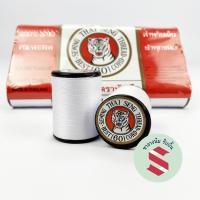 ราคา ด้าย ยี่ห่อหัวเสือ 1ม้วน สีขาว สำหรับเย็บแบบมาลัยสด ร้อยพวงอุบะ ร้อยดอกข่า งานประดิษฐ์พานพุ่มสด และ แห้ง งานDIY งานศิลปะ (8895763174)