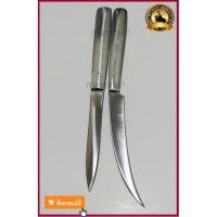 ราคา มีดแกะสลัก แบบตรง แบบโค้ง เซต 2 ชิ้น ด้ามสแตนเลส มีดคว้าน มีดแกะสลักสแตนเลส มีดแกะสลักผลไม้ มีดแกะสลักผัก มีดใช้ในครัว (5755642952)