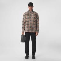 ราคา BURBERRY แจ킷เช็กคอตตอนวูล สำหรับผู้ชาย (29592912201)