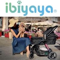 ราคา Ibiyaya Retro Luxe Pet Stroller รถเข็นสัตว์เลี้ยง (13645698926)