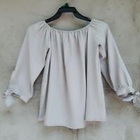 ราคา เสื้อปาดไหล่ แขนผูกโบว์ (2354712796)