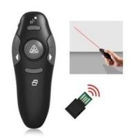 ราคา Di shop Wireless Presenter USB Remote Control Presentation Mouse Laser Pointer (Black) (4295182392)