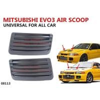 ราคา Universal Bonnet Air Scoop Proton Wira Mitsubishi Lancer Evolution Evo3 E3 เครื่องยนต์ Flow Intake Hood Vent Cover ตกแต่ง (18389109460)