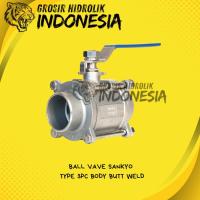 ราคา 3/4 STOP KRAN BALL VALVE STAINLESS SANKYO 3PC BODY TYPE BUTT WELD ขนาด 3/4 นิ้ว (40674558268)