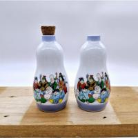 ราคา เซ็ตขวดสาเก/แจกันทรงน้ำเต้า งานเซรามิคลายเจ็ดเซียน เทพเจ้าแห่งโชคลาภจากญี่ปุ่น (24387426192)