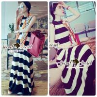 ราคา Seoul Secret Say's... "Chic Stripy Maxi Knit" (3402641)