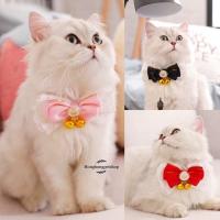ราคา ปลอกคอรูปโบว์พร้อมกระดิ่ง ปลอกคอน่ารักๆสุนัข หมา แมว (2291080995)