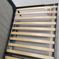 ราคา IKEA แท้ค่ะ GRIMSBU กริมส์บู โครงเตียง, เทา, 90x200 ซม. LURÖY ลูร์เอย ระแนงไม้พื้นเตียง, 90x200 ซม. (1572691058)