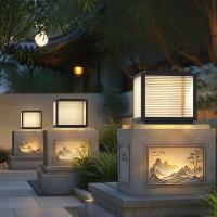 ราคา 4สี เชื่อมต่อได้+พลังงานแสงอาทิตย์ โคมไฟหัวเสา กันน้ำกลางแจ้ง การชาร์จอัตโนมัติ การ์เด้นประตูรั้วลานโพส โซล่าเซลไฟหัวเสา (44018052357)