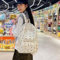 ราคา กระเป๋าเป้สะพายหลังสไตล์ญี่ปุ่นลายดอกไม้สำหรับเด็กผู้หญิง กันน้ำและเบา (43670719307)