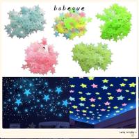 ราคา Babeque สติ๊กเกอร์ติดผนังเรืองแสง,สติกเกอร์ดาวเรืองแสงที่มีสีสัน,ตกแต่งบ้าน DIY เรืองแสงใน Dark Luminous ดาวสติ๊กเกอร์ติดผนังห้องนอนเพดานห้องนั่งเล่น (28476773767)