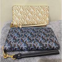 ราคา กระเป๋าตังค์ COACH CF521 LONG ZIP AROUND WALLET WITH SIGNATURE MONOGRAM (25413957654)