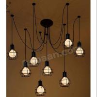 ราคา โคมไฟช่อแมงมุม 8ช่อพร้อมหลอด LED (503816420)