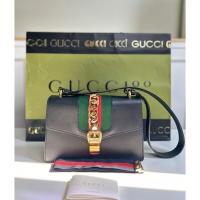 ราคา กระเป๋าสะพาย Gucci สีดำ สภาพดี มุมสวย อะไหล่ทองสวย (27024766893)