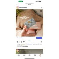 ราคา Miu Miu cardholder color pale blue (24393638882)