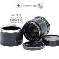 ราคา [ใช้ในญี่ปุ่น] "เลนส์วินเทจ" Auto Tele Rokkor-Qe 100 มม. F3.5 Minolta วางจําหน่ายในญี่ปุ่น 1966 (22961120625)