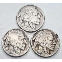 ราคา เหรียญ Buffalo Nickel, 5 Cents, 1928-1936, Three Coins LOT, จำนวน 3 เหรียญ, Free Shipping, ส่งฟรี (43257517476)