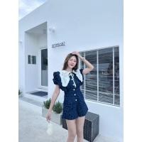 ราคา ชุดสาวอวบ งานป้าย จั้มสูทสาวอวบ คนอ้วน (22769336480)
