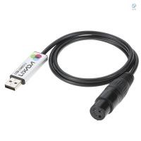 ราคา Lixada อะแดปเตอร์อินเทอร์เฟซ USB to DMX LED DMX512 คอมพิวเตอร์ PC Stage Light Controller Dimmer (28271256767)