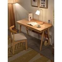 ราคา โต๊ะทำงานไม้ยางพารา พร้อมชั้นวางหนังสือ โต๊ะเขียนหนังสือ โต๊ะไม้จริง (22061054098)