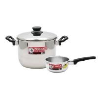 ราคา ชุดหม้อ 2 ใบ ZEBRAหม้อต้มทรงสูง ขนาด 26ซม.+หม้อด้ามญี่ปุ่น ขนาด 16 ซม. สเตนเลสสตีล ตราหัวม้าลาย SUS 304 (43250988638)