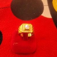 ราคา แหวนทองชุบไมคอนหัวนิลล้อมเพชร (15199480694)