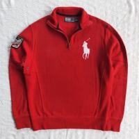 ราคา Polo Ralph Lauren 1933-34 Ski Patch Red Big Pony Halfzip (41572052116)