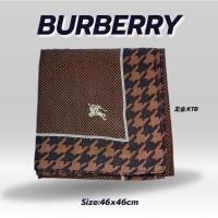 ราคา ผ้าเช็ดหน้าBurberryแท้มือสอง(สีน้ำตาล) (24061598086)
