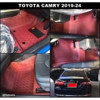 ราคา พรมปูพื้นรถยนต์5D TOYOTA CAMRY 2019-24 พรม5D ลายFERMES สีไวน์แดง เต็มคัน (8577513301)