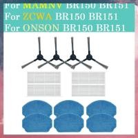ราคา 4PCS กรองแปรงด้านข้าง Mop ผ้าสําหรับ BR150 BR151/ BR150 BR151 / BR150 BR151 เครื่องดูดฝุ่นหุ่นยนต์ (41102775677)
