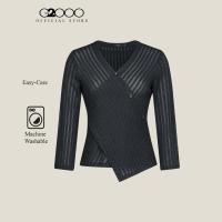 ราคา G2000 เสื้อเบลาส์ผ้ายืดสำหรับผู้หญิง ทรง Regular Fit รุ่น 5624174179 NAVY (42969163362)
