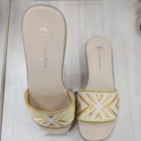 ราคา POLO RALPH HOUSE RM 244 GOLD รองเท้าแตะผู้หญิง (43305742922)