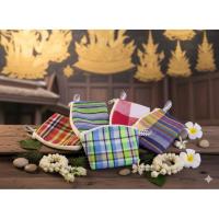 ราคา กระเป๋าใส่เหรียญผ้าขาวม้าแท้ ทรงโค้ง ใส่บัตรได้ คละสีคละลายผ้าขาวม้า ของฝาก ของชำร่วย งานีมือคนไทย (41021418969)