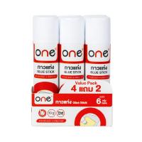 ราคา ONE กาวแท่ง รุ่น GL10P6 สีขาว 10 กรัม (แพ็ค 6 แท่ง) (8754056392)