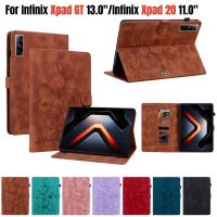 ราคา สําหรับ Infinix XPAD GT 13 XPad 20 FHD + 11 2025 คุณภาพสูง PU หนังฝาครอบ XPAD20 WIFI X1102 X1301 แฟชั่นน่ารัก 3D Lily กระเป๋าสตางค์การ์ดแท็บเล็ตกรณี (40164314251)