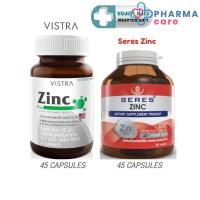 ราคา VISTRA ZINC 15 mg. 45 แคปซูล / Seres Zinc 45 แคปซูล [PCc] (13302312437)