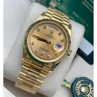 ราคา (สินค้าพร้อมส่ง) นาฬิกาข้อมือ ROLEX DAYDATE SWISS โรงงาน EW ใส่สลับแท้ครับ (28417628438)