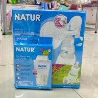 ราคา เนเจอร์ ชุดที่ปั๊มนมแบบโยก ( แถมฟรีถุงเก็บน้ำนม 8oz แพ็ค10ถุง ) NATUR Manual Breast Pump (1949612542)