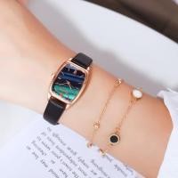 ราคา นาฬิกาข้อมือควอตซ์ อะนาล็อก สายหนัง ทรงสี่เหลี่ยม ลําลอง หรูหรา แฟชั่นสําหรับผู้หญิง (9598714887)