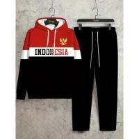 ราคา เมราห์ ชุดเสื้อฮู้ดผู้ใหญ่ เสื้อกันหนาว&กางเกงจ็อกเกอร์1ชุดสําหรับผู้ชายและผู้หญิงสีแดงและสีขาวอินเดีย (29642533223)