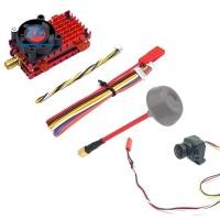 ราคา 5.8G 48CH 2W FPV VTX + CMOS 1200TVL Cam + FPV เสาอากาศเครื่องส่งสัญญาณวิดีโอเสียง 2000mW ไมโครโฟนในตัวสําหรับ FPV Long Range Drone (41967171683)