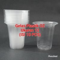 ราคา แก้วพลาสติก ออนซ์ 10 ใบ ขนาด 12/14 (16348512993)