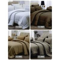 ราคา เซทรวมนวม ฟาวเท่น ไมโคร แจ็คการ์ด(Fountain เครือทิวลิป) ทอลายตารางสี่เหลี่ยม และริ้ว สีพื้น ทอ 390 เส้นด้าย (6106020014)