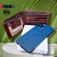 ราคา กระเป๋าสตางค์หนัง | กระเป๋าสตางค์ผู้ชาย | กระเป๋าสตางค์พับหนังแท้ธรรมดาแบบโฮมเมด (43771267807)