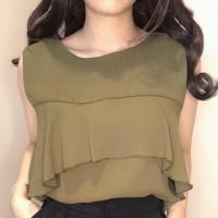 ราคา เสื้อแขนกุด ป้าย Torio สีเขียวขี้ม้า (6836102445)